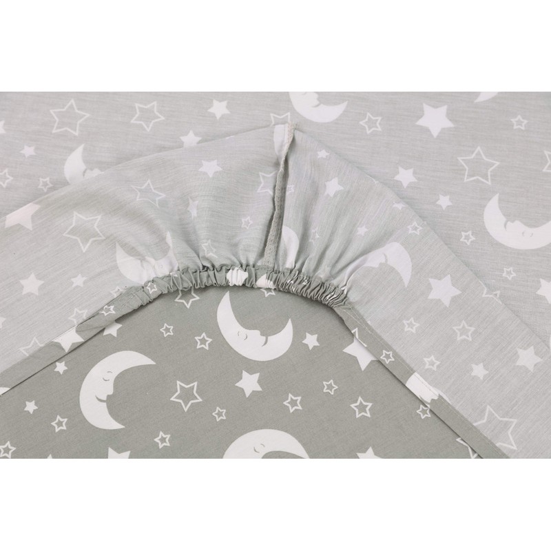 100% Egyptian Cotton Cot Bed Fitted Sheet Thread Count 200