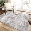 HUGEAR 4x6 Machine Washable Rugs Grey Hallway Area Rug Indoor