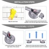 HEINSY 19inch Shower Suction Grab Bar, Portable Shower Handle Bar