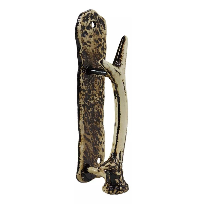 Ebros Set of 2 Western Rustic Deer Antlers Door Pull