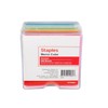 Staples® Assorted Colors Cube Memo Pad 500 Sheets