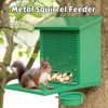 Gavinjitao Squirrel Feeders for Outside，Squirrel Feeder with Foldable Metal Front