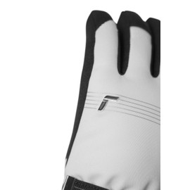 Reusch Cozy Down R-TEX® XT Warm, Waterproof, Windproof and Breathable Winter Gloves, Finger Gloves, Snow Gloves, Ski Gloves for Women, White/Black