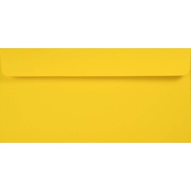 Netuno 100 Yellow DIN Long Envelopes 110 x 220 mm 120 g Creative Sun Envelopes Wedding Birthday Christening Christmas Easter Envelopes Invitation Cards Recycled Eco Envelopes DL