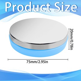 FSWWSF Anvil Professional Steel Bench Block with Rubber Base Jewellery Stamping Bench 7.6 cm Diameter Anvil for Stamp Making Jewellery Stamping Tool Metal Flattening