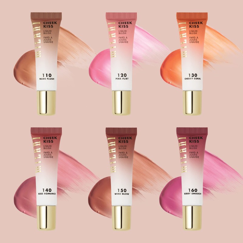 Milani Cheek Kiss Liquid Blush Makeup - Blendable & Buildable,