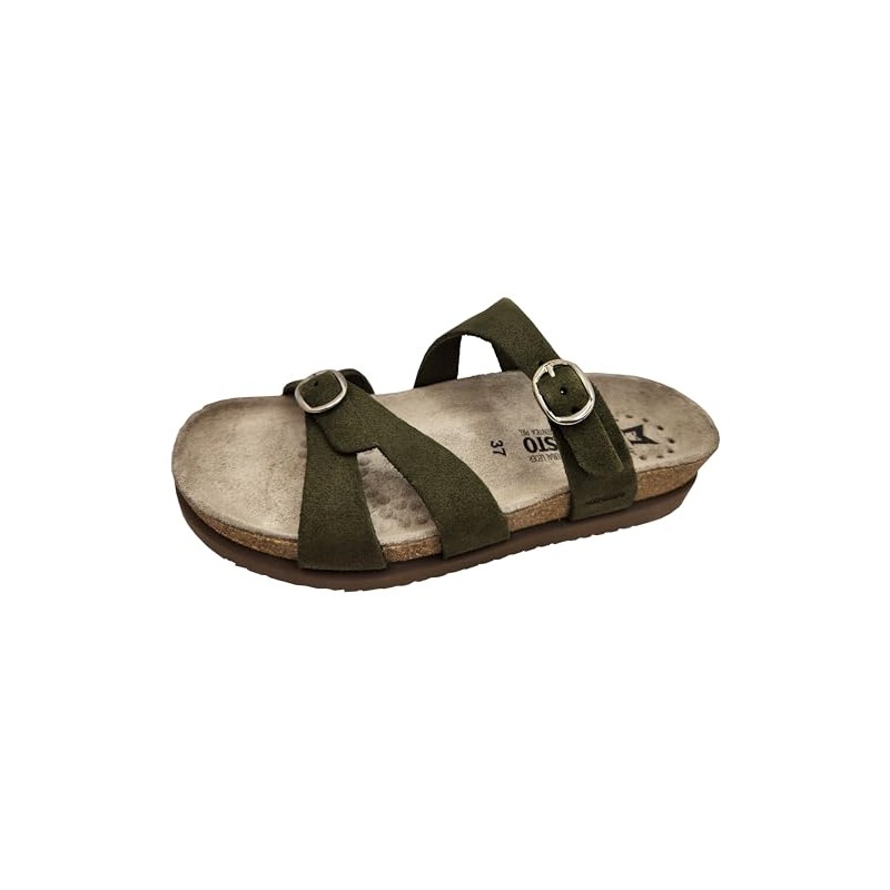 Mephisto Women's Hannel Flat Sandal, Loden, 10