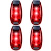 4pcs LED Safety Light,WONFAST Clip Flashing Warning Strobe Light Cycling