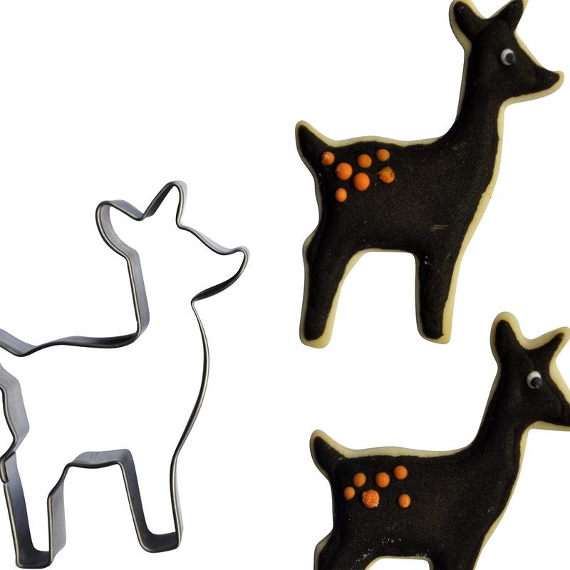 BekkiB - Deer Cookie Cutter – Approx. 7.4 cm, Stainless