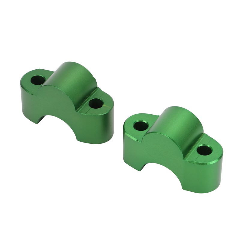 Pair Motorcycle Handlebar Clamp Riser 30mm Height CNC Aluminum Alloy