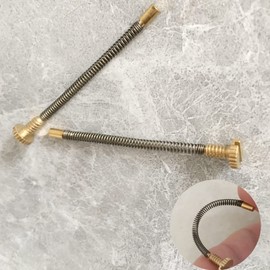 Lighter Replacement Repair Kit, 2.5 x 49 mm/ 0.1 x 1.93'' Lighter Flints Screw Spring and Base Plate for Lighters Repair Accessories (2 Pack)