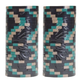 Claysmith Gaming Pack of 50 Poker Knights Poker Chips, Heavyweight 13.5-gram Clay Composite (100 Black)