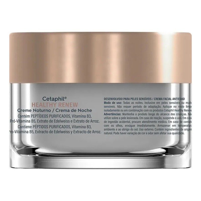 Cetaphil Healthy Renew Crema Noche Péptidos Antiedad 50 g