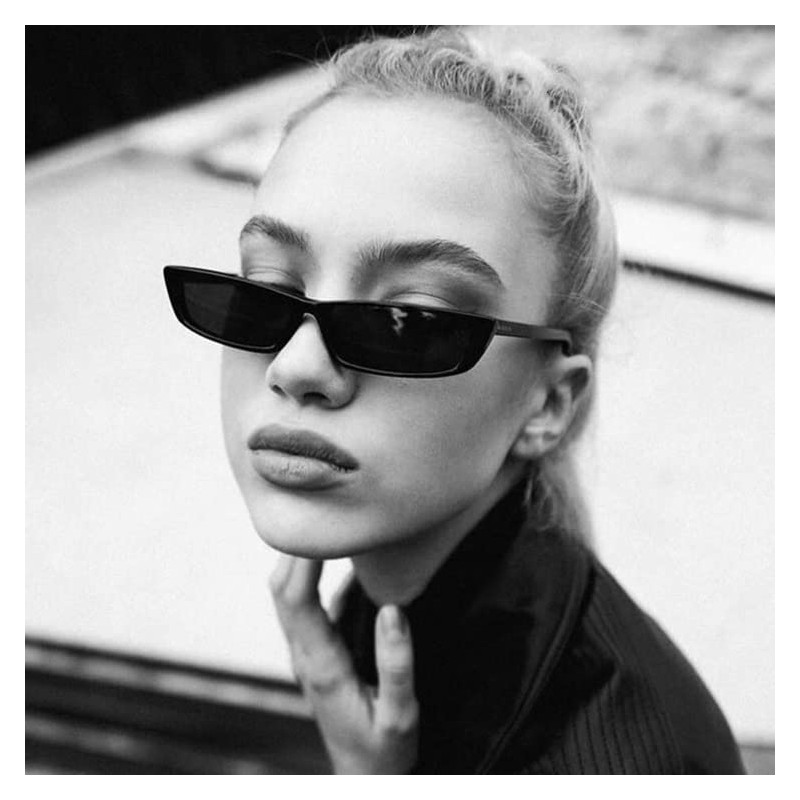 88flix Korean Cat's Eye Sunglasses, Rectangle Frame, Stylish, Vintage Style,