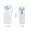 Frcctre 2 Pack Plastic Water Pitcher with Lid, 74 Oz