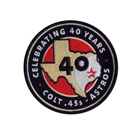 2001 Houston Astros 40th Anniversary Jersey Sleeve Round Patch