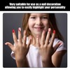 192 Children'S Fake Nails And 8 Double-Sided Tape Stickers, Funny