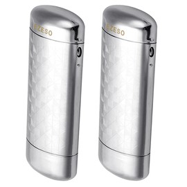 EZESO Glasses Case Spectacle Case Box Aluminum Lattice Nearsighted Eyeglass Case for Small Frame (2 pcs Lattice Silver)