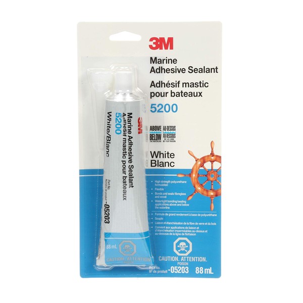 3M 3M Marine Adhesive Sealant 5200 (05203) Permanent Bonding and