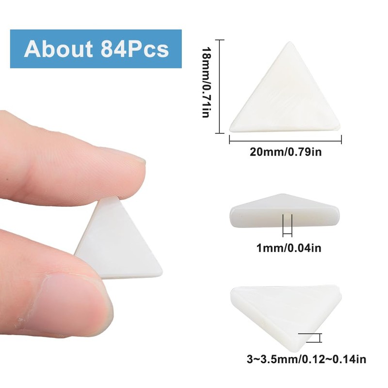 SUNNYCLUE 1 Box about 84Pcs White Flat Shell Beads Mother