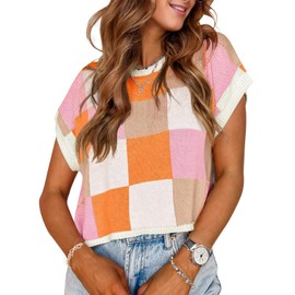 Womens Fall Crop Tops 2025 Cap Short Sleeve Sweater Western Loose Pullover Business Vacation Outfits Trendy Winter Top