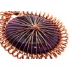 Amethyst Gemstone Copper Spirograph Wire Wrapped Pendant