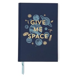 DesignWorks Ink Soft Touch Hardcover Funny Journal Notebook with 240 Lined Pages for Work, Writing, Journaling - Vintage Sass Give Me Space, 14,6 x 21,6
