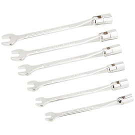 Cal Hawk Tools ACWSW6M 6 Pc Flex Combo Wrench/Socket - Metric Mm