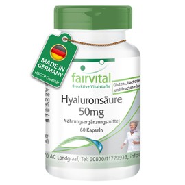 Hyaluronic Acid 50 mg - Vegan - 60 Capsules