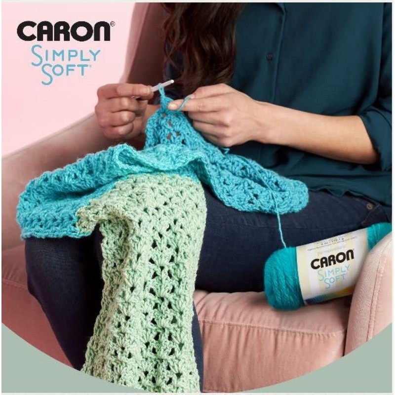 Caron Simply Soft Party Snow Sparkle Yarn - 3 Pack