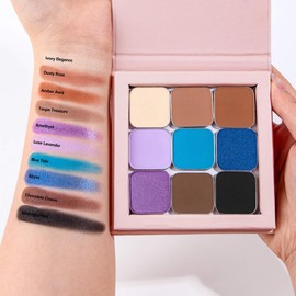 Fillwie Matte Eyeshadow Sky Blue Soft Matte Finish, Single Magnetic Pan for DIY Makeup Palette, Smooth Powder, Long Lasting and Buildable (Blue Tide)