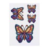 4 x 'Stained Glass Butterfly' Temporary Tattoos - Water Resistant,