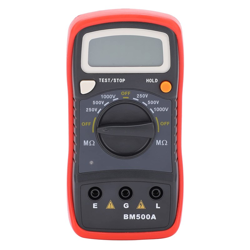 Insulation Resistance Tester, BM500A 1000V LCD Display Megohmmeter Digital Electronic