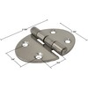 Salty Reef Marine Hardware - Marine Round Hinge - 2.5"