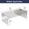 4 Sided Grease Splatter Guard,Foldable Stainless Steel Splatter Guard Oil