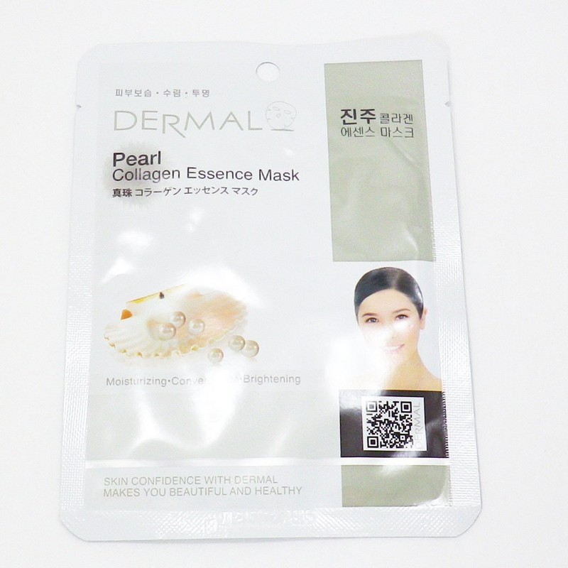 Sheet Mask, Pearl, Set of 10, Dermal Face Pack