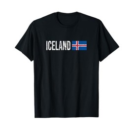 Iceland Flag Souvenir - Retro Icelandic Design T-Shirt