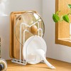 LINFIDITE Cutting Board Holder Pots Pan Lids Rack Kitchen Countertop