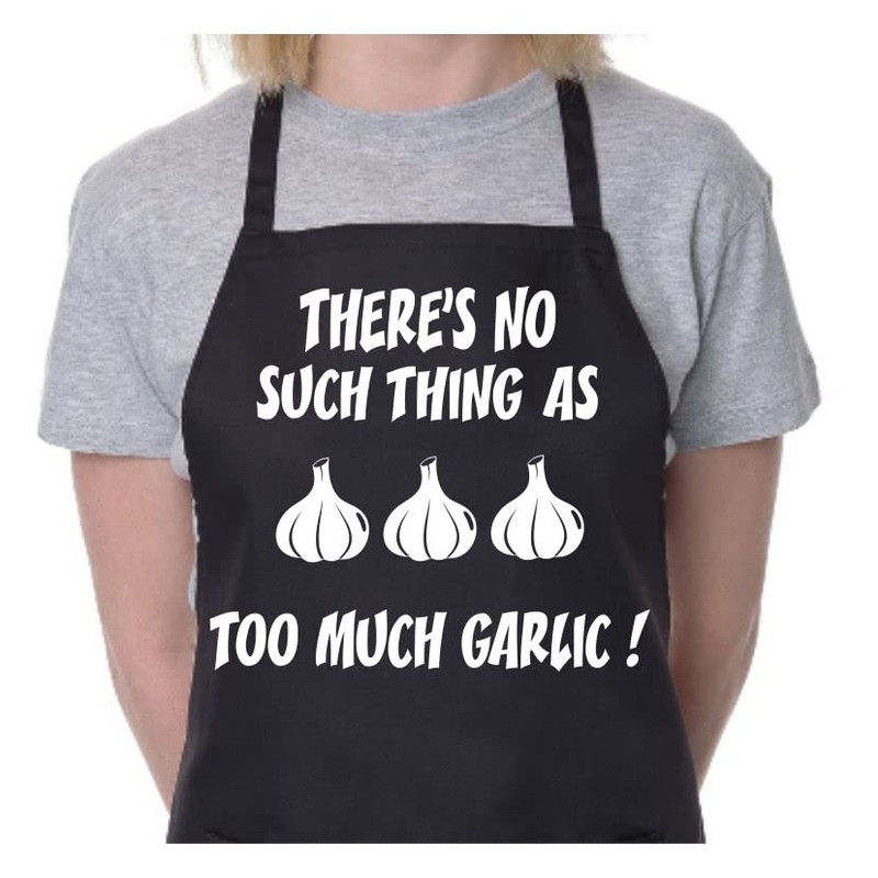 Print4U No Such thing As Too Much Garlic Funny Apron