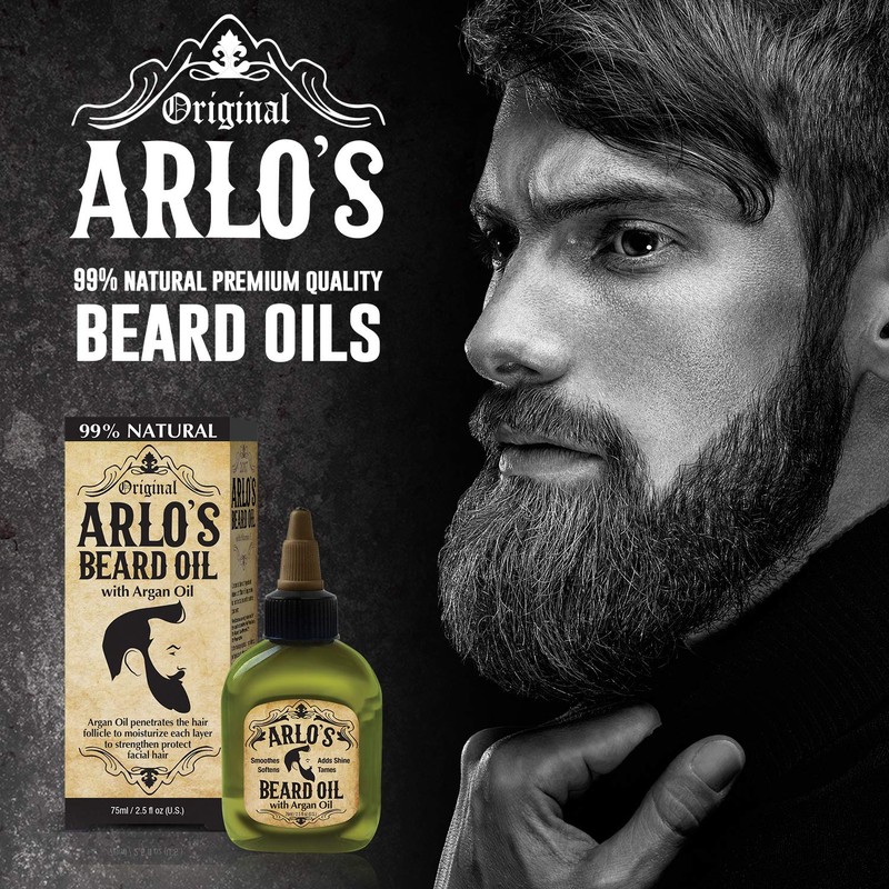 Arlo's Beard Oil with Argan Oil, 2.5 Fluid Ounce