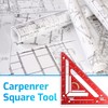 Rafter Square Tool, Carpenter Measuring Layout Tool, Aluminum Alloy Triangle