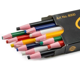 UMTMedia 12 X Tailors Chalk Pencils | For Sewing Dressmakers Markers Fabric