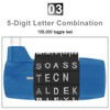 HOJLKLD Gym Locker Lock 5 Letter Word Lock Safety Padlock