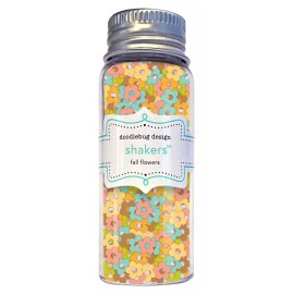 Doodlebug Shakers Toppers Card Craft Fillers Fall Flowers