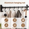 QYDKWK Kitchen Hanging Rack Utensil Rod, Metal Kitchen Holder Hanger,