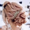 Unicra - Peine para novia con cristales brillantes para novia,