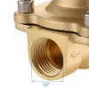 Baomain Pneumatic 1/2 Inch Normally Open 2 Way Brass Electric