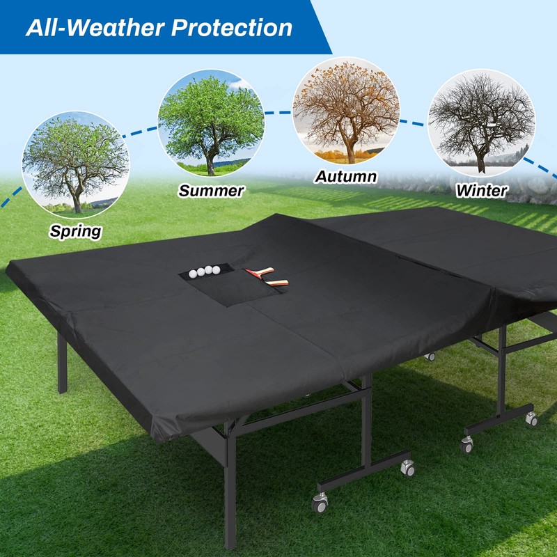 Coolrunner Ping Pong Table Cover - Waterproof Indoor & Outdoor,