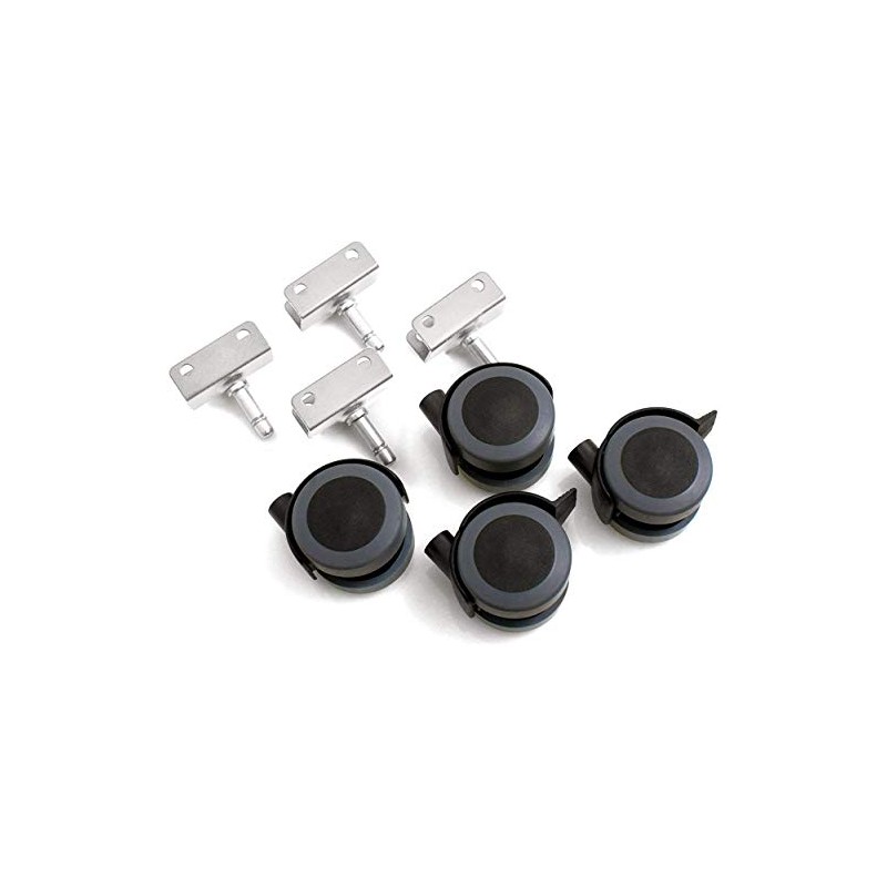 Design61 Universal Casters Wheels with Universal Socket 16 mm Rubber