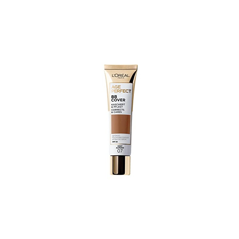 L'Oréal Paris Age Perfect BB Cream 07 Deep Almond, light-weight,